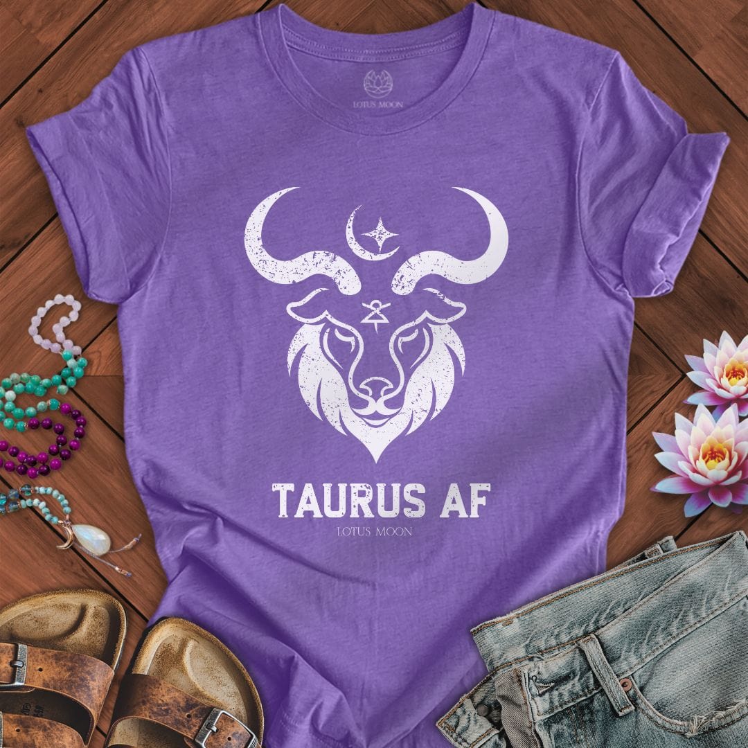 Taurus AF Tee Heather Team Purple