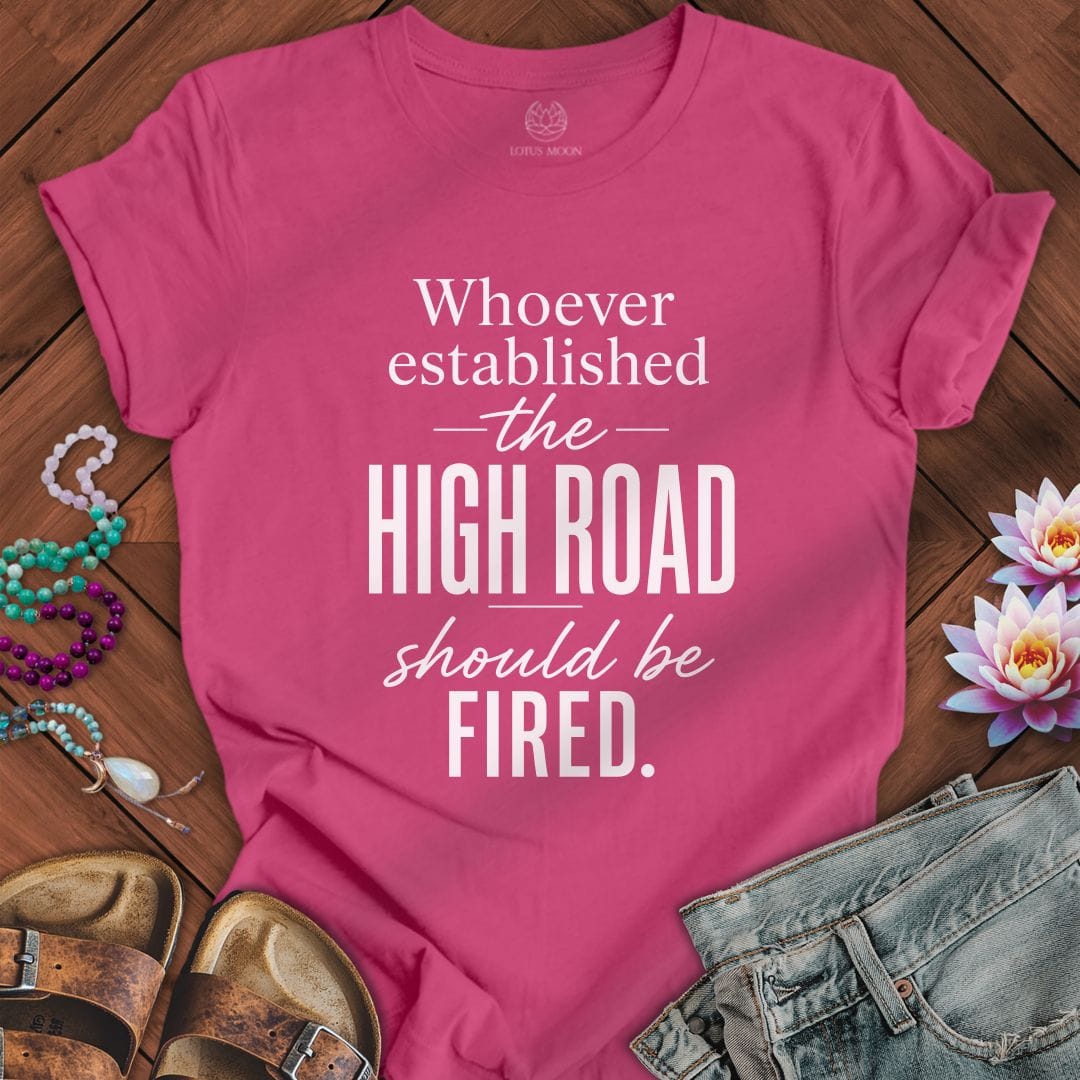 Printify T-Shirt The High Road Tee Berry / S