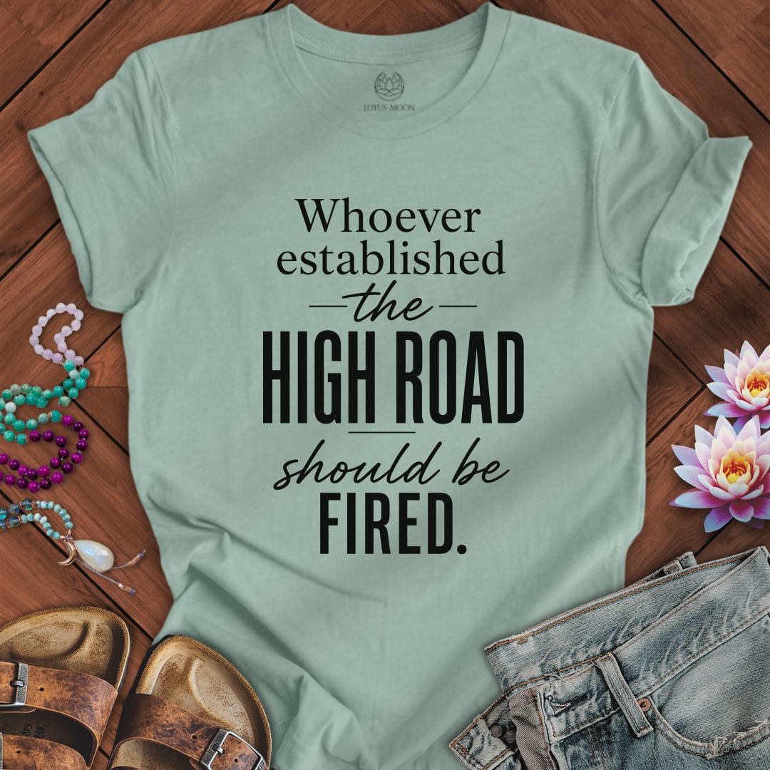 Printify T-Shirt The High Road Tee Dusty Blue / S