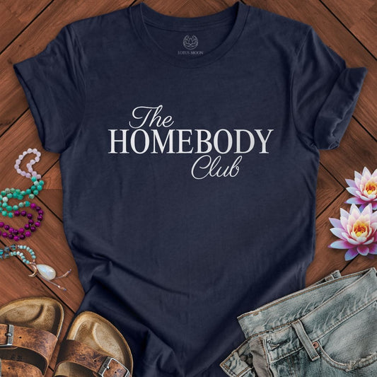 The Homebody Club Tee Heather Midnight Navy