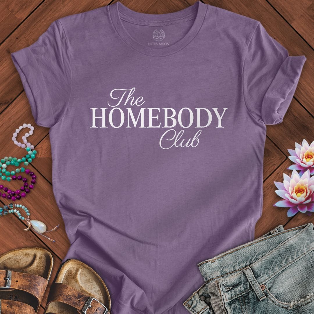 The Homebody Club Tee Heather Purple