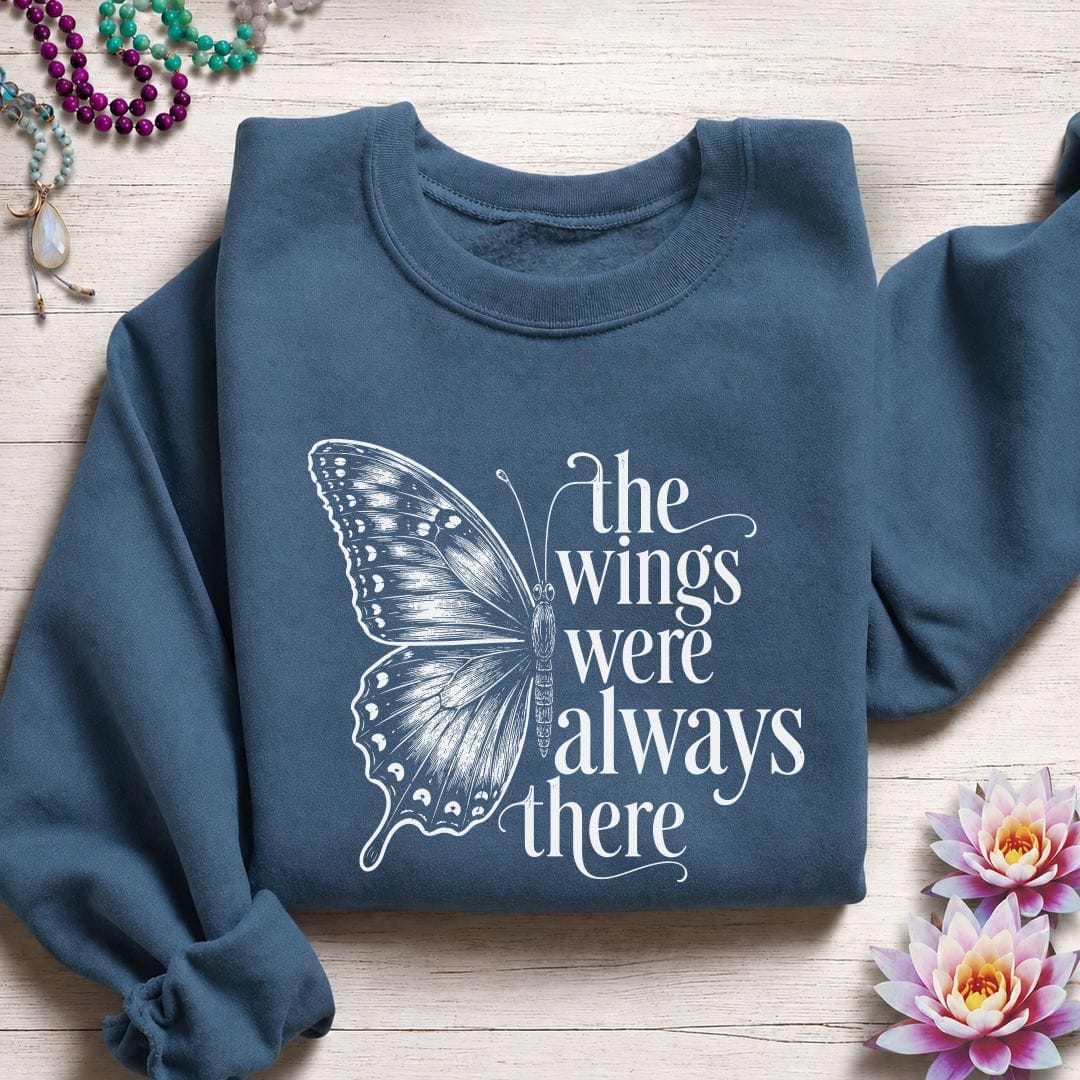 The Wings Sweatshirt Indigo Blue