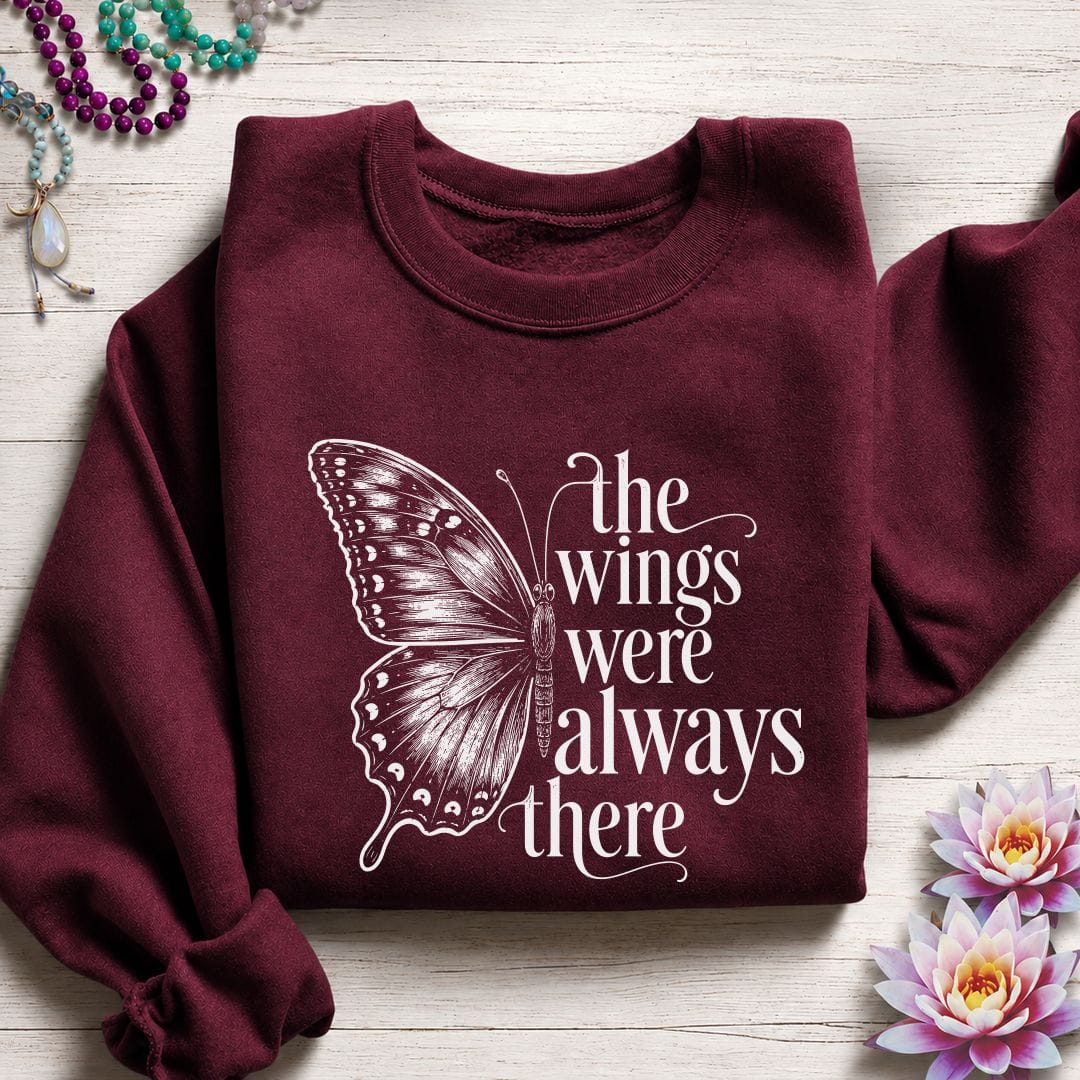 The Wings Sweatshirt Maroon
