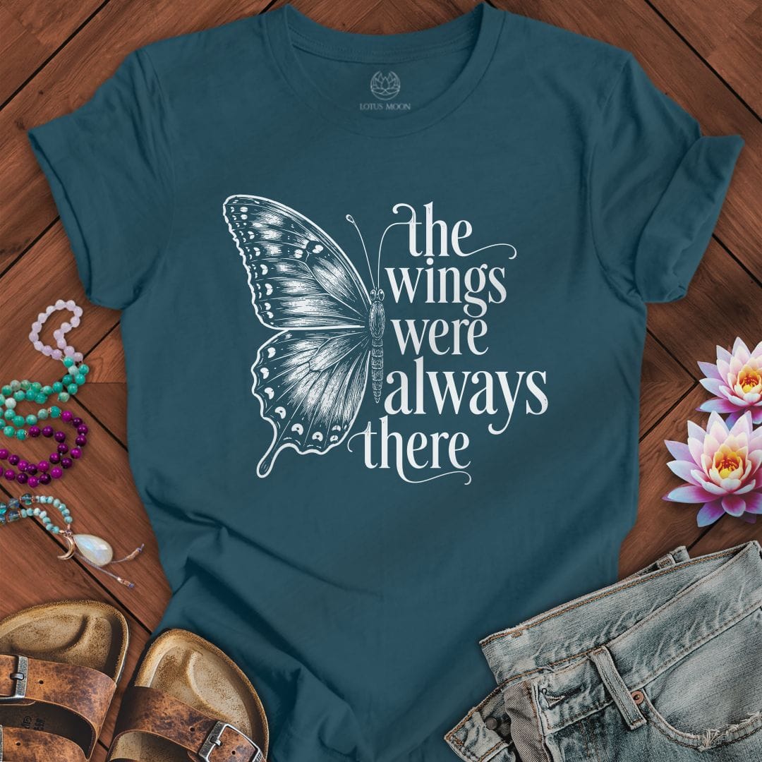 Printify T-Shirt The Wings Tee Deep Teal / S