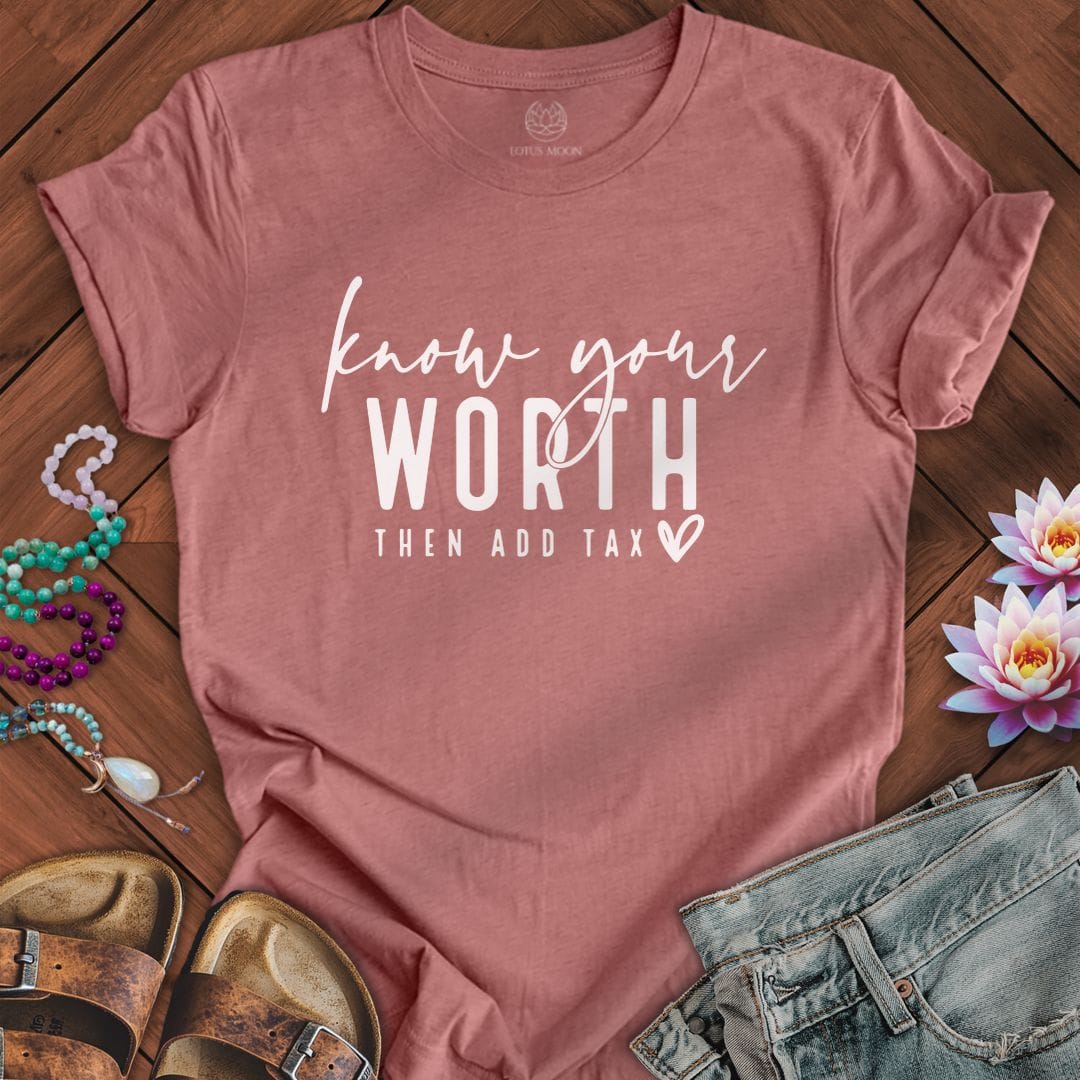 Printify T-Shirt Then Add Tax Tee Heather Mauve / S