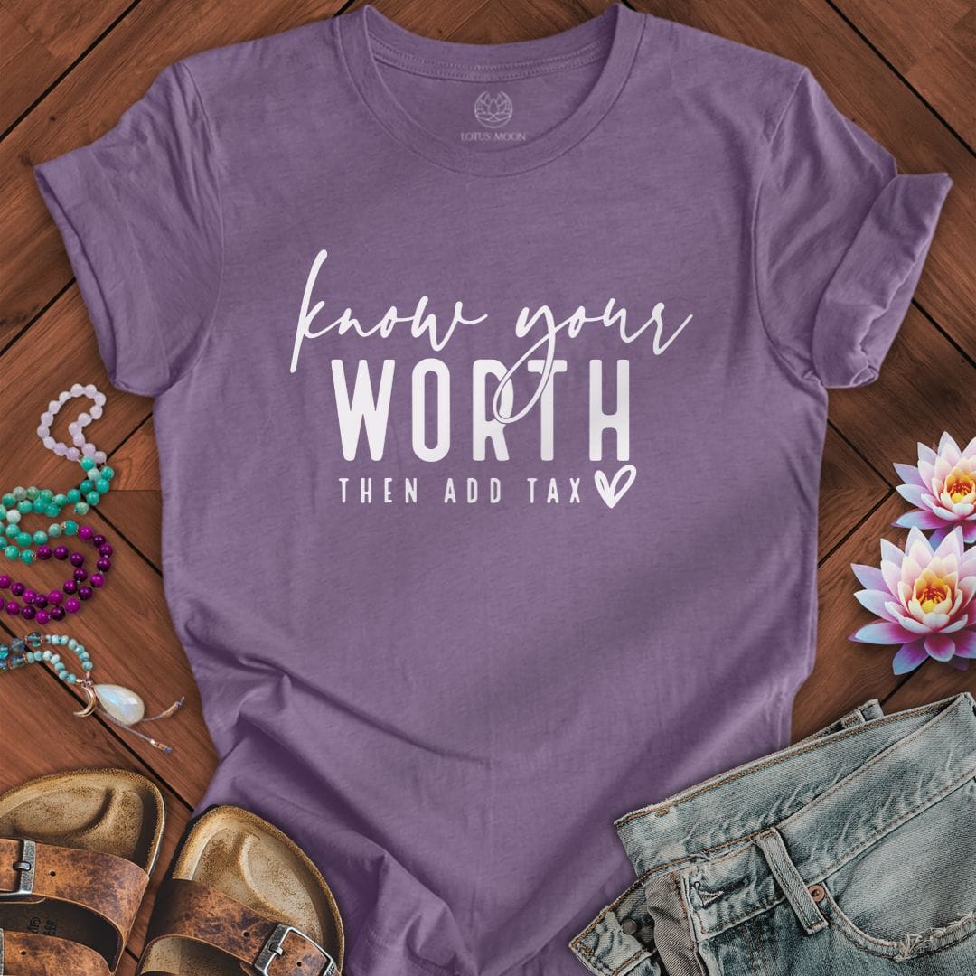 Printify T-Shirt Then Add Tax Tee Heather Purple / S
