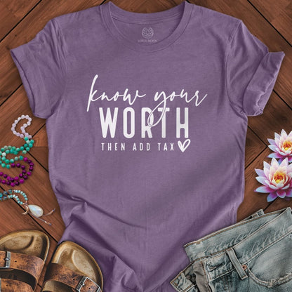 Printify T-Shirt Then Add Tax Tee Heather Purple / S