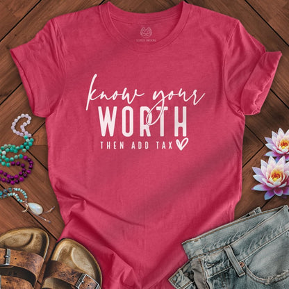 Printify T-Shirt Then Add Tax Tee Heather Raspberry / S