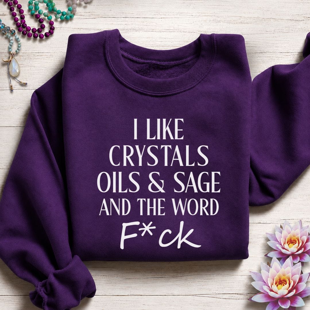 Printify Sweatshirt Things I Like Sweatshirt Purple / S
