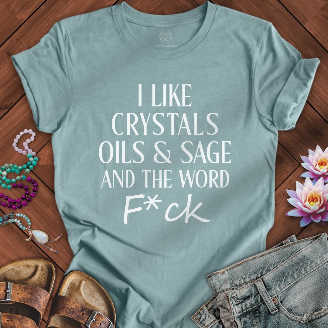 Printify T-Shirt Things I Like Tee Heather Blue Lagoon / S
