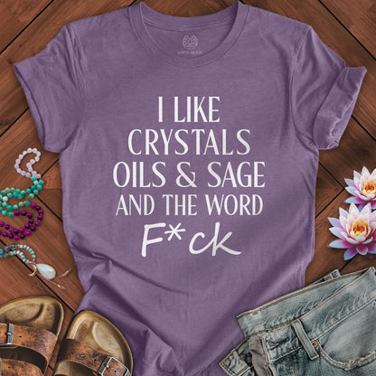 Printify T-Shirt Things I Like Tee Heather Purple / S