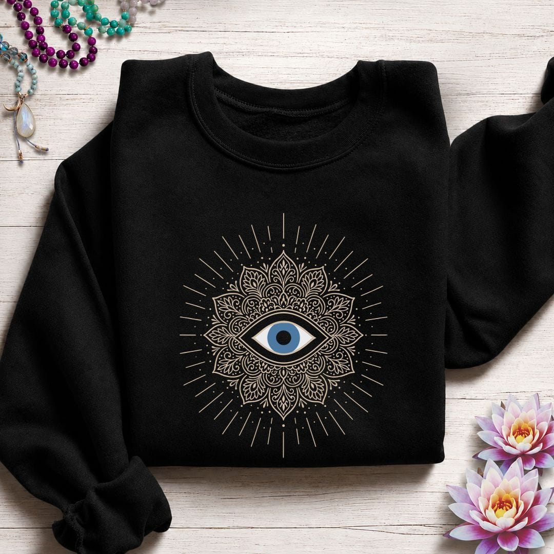 Third Eye Mandala Sweatshirt Black