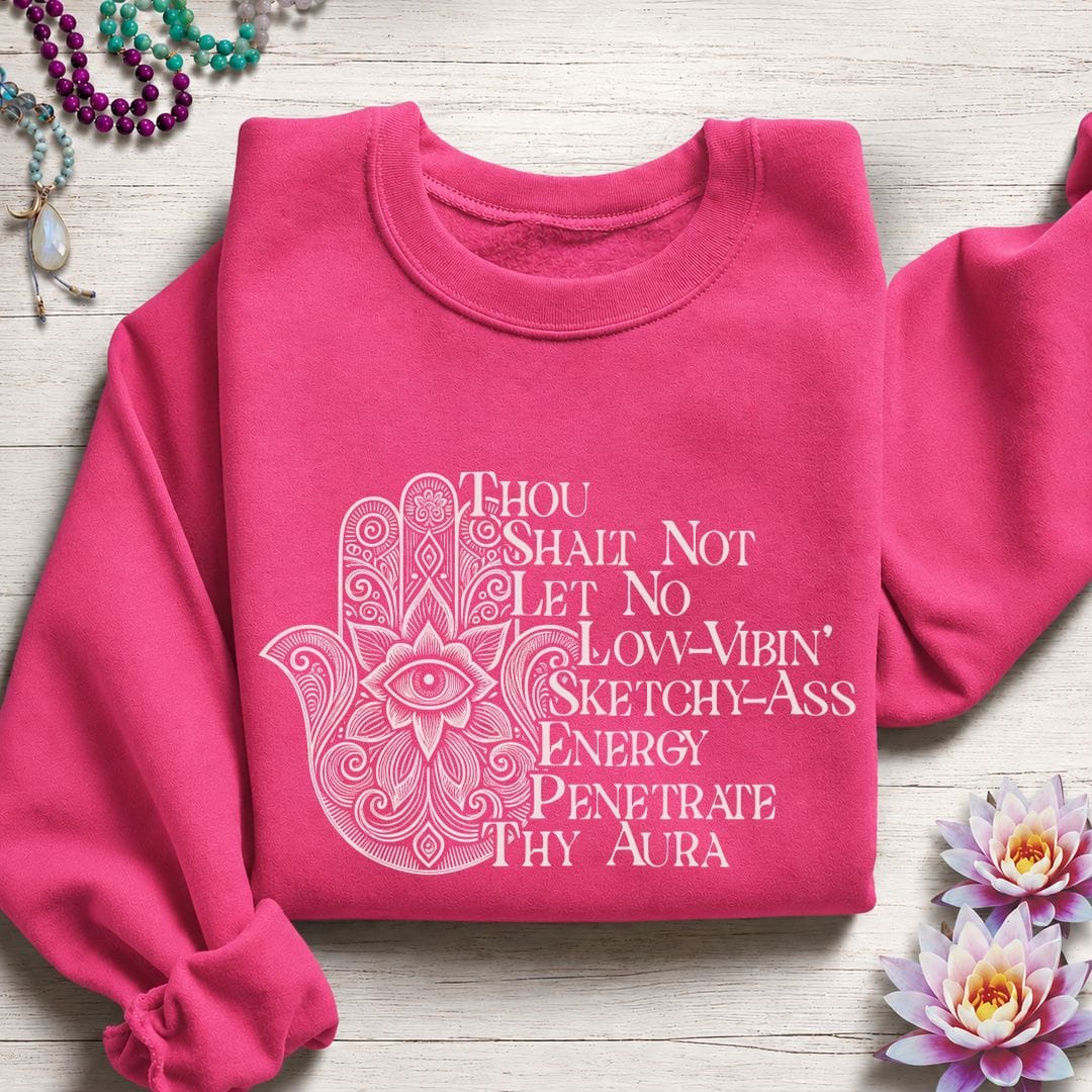 Thou Shalt Not Sweatshirt Heliconia
