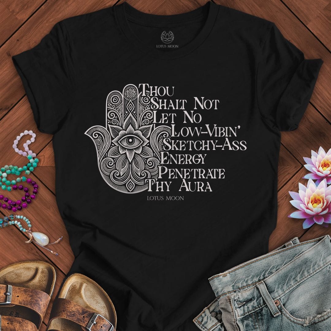 Thou Shalt Not Tee Black Heather
