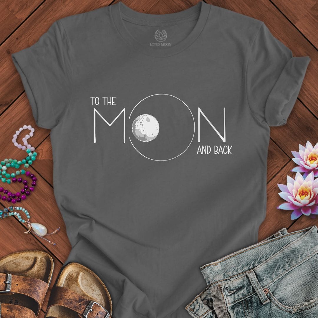 To the Moon Tee Asphalt