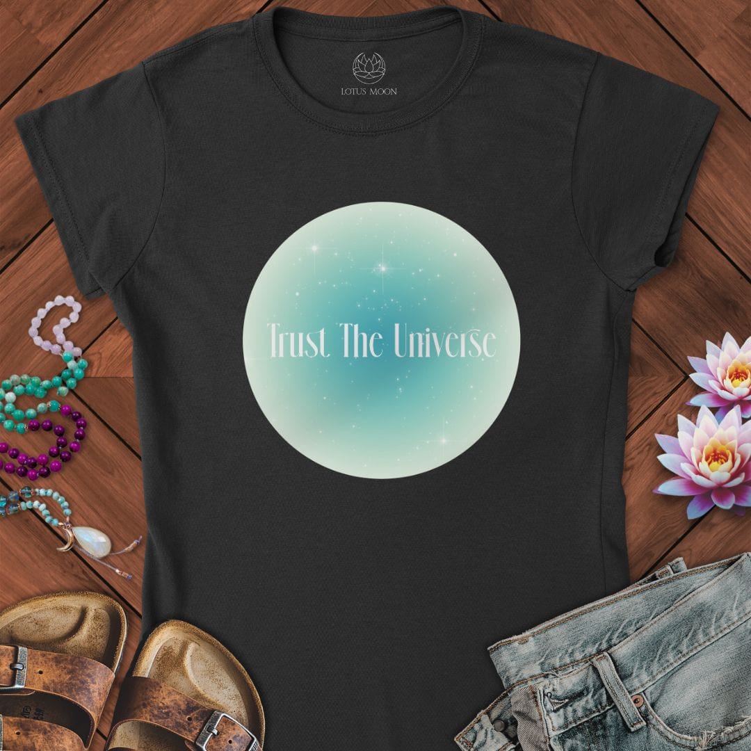 Trust The Universe Aura Fitted Tee Black