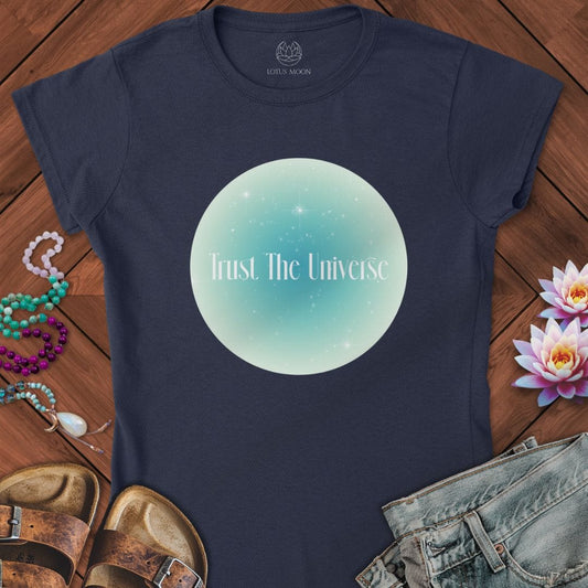 Trust The Universe Aura Fitted Tee Navy