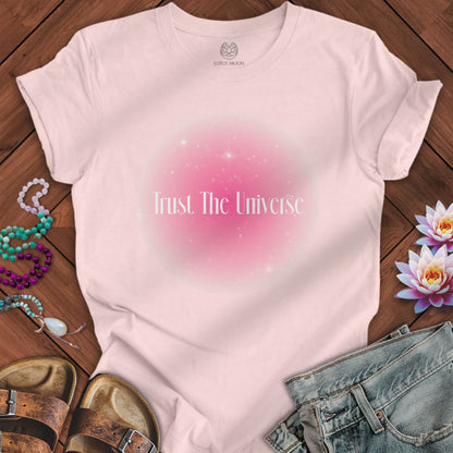 Trust the Universe Aura Tee Soft Pink
