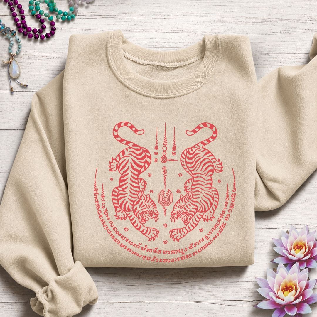 Twin Tigers Sweatshirt Sand