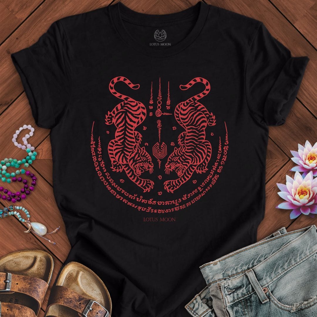 Twin Tigers Tee Black Heather
