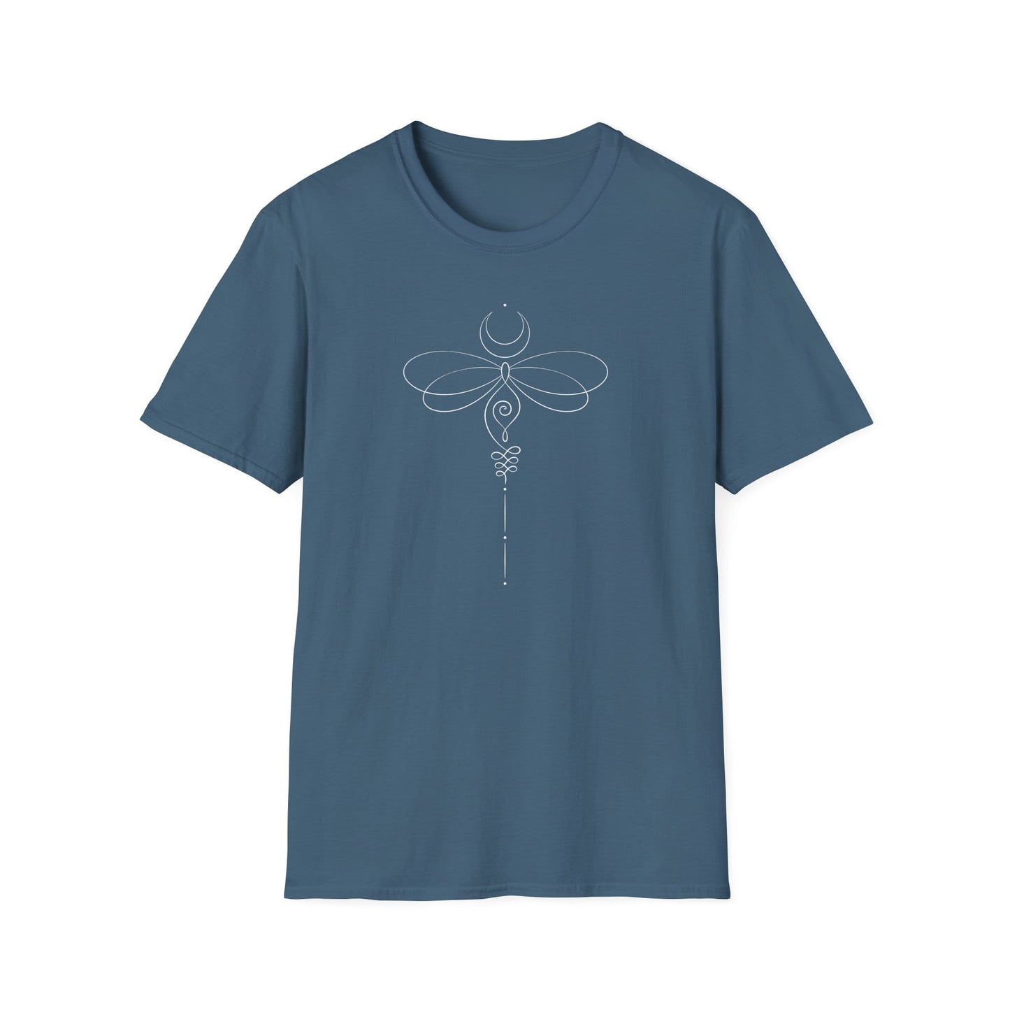 Unalome Dragonfly T-Shirt Indigo Blue