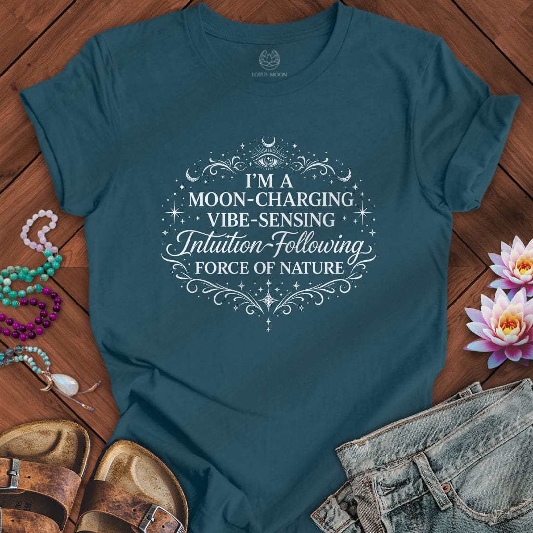 Printify T-Shirt Vibes and Intuition Tee Deep Teal / S