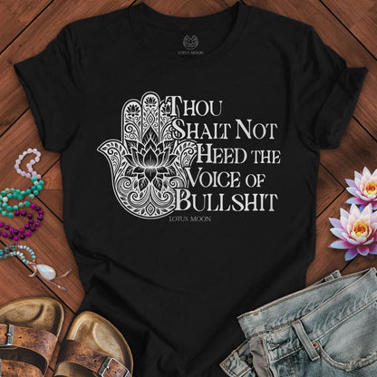 Printify T-Shirt Voice of Bullshit Tee Black Heather / S