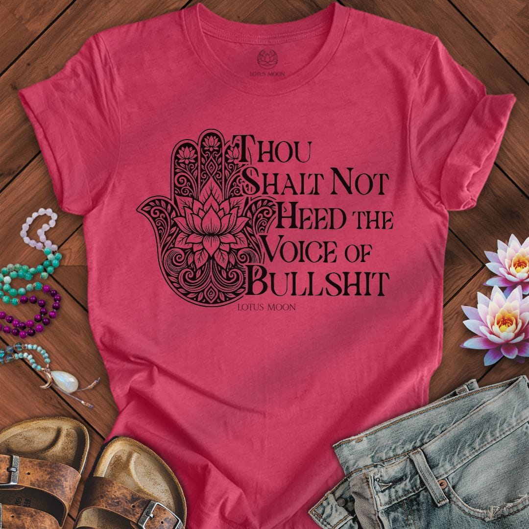 Printify T-Shirt Voice of Bullshit Tee Heather Raspberry / S