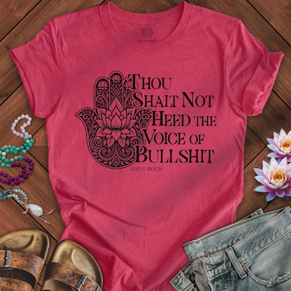 Printify T-Shirt Voice of Bullshit Tee Heather Raspberry / S
