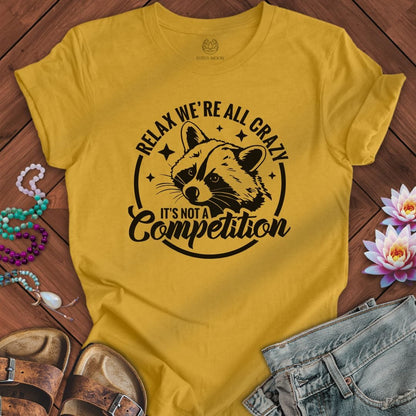 We're All Crazy Tee Heather Mustard