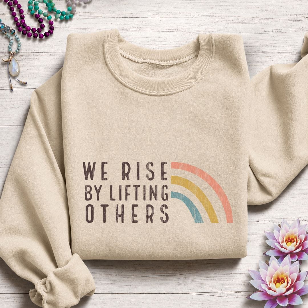 We Rise Graphic Sweatshirt Sand