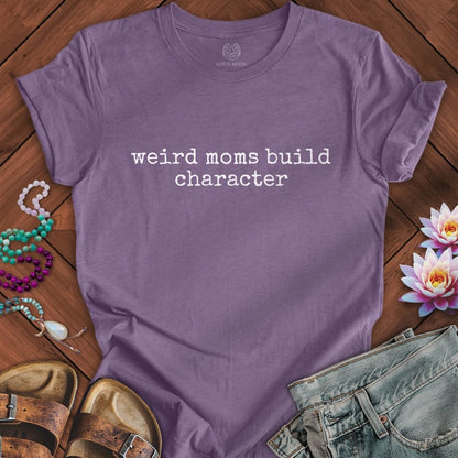 Printify T-Shirt Weird Moms Tee Heather Purple / S