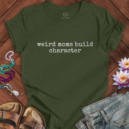 Printify T-Shirt Weird Moms Tee Military Green / S