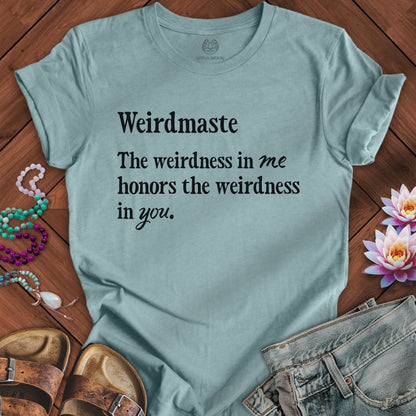 Weirdmaste Tee Heather Blue Lagoon