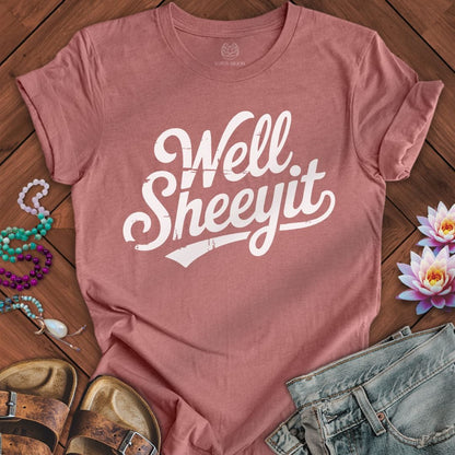 Well Sheeyit Tee Heather Mauve