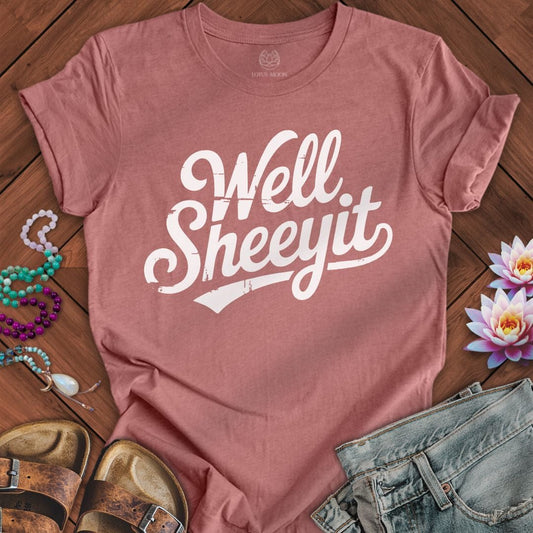 Well Sheeyit Tee Heather Mauve