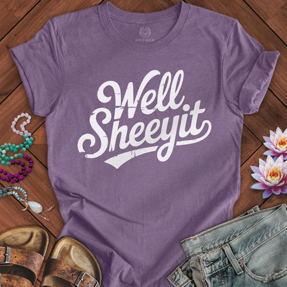 Well Sheeyit Tee Heather Purple