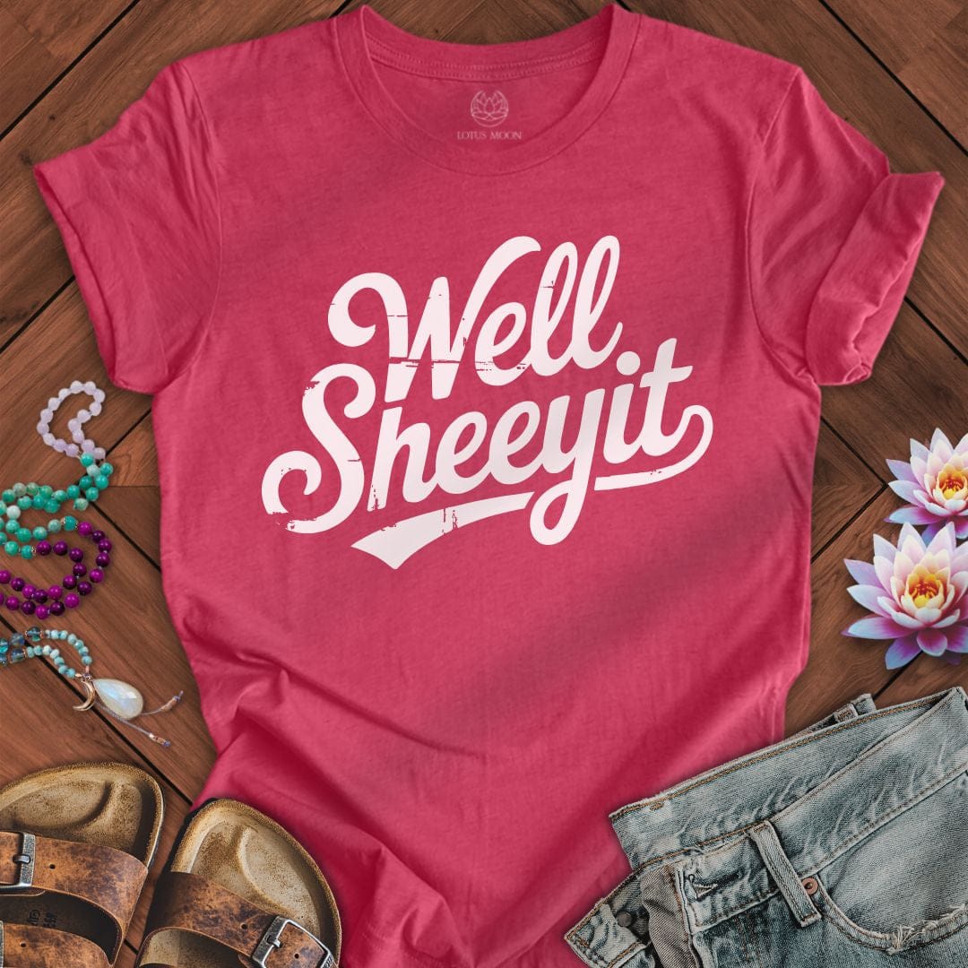 Well Sheeyit Tee Heather Raspberry