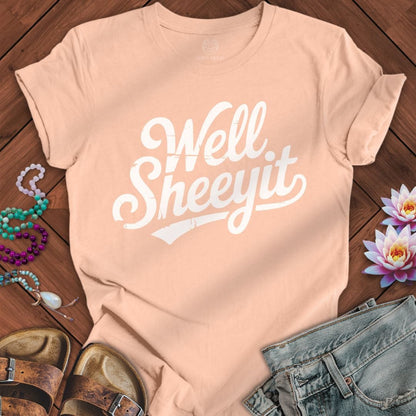 Well Sheeyit Tee Peach