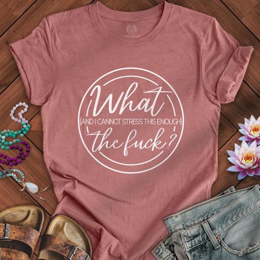 Printify T-Shirt What Tee Heather Mauve / S