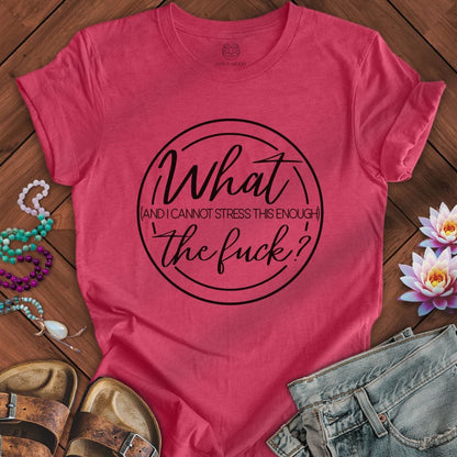 Printify T-Shirt What Tee Heather Raspberry / S