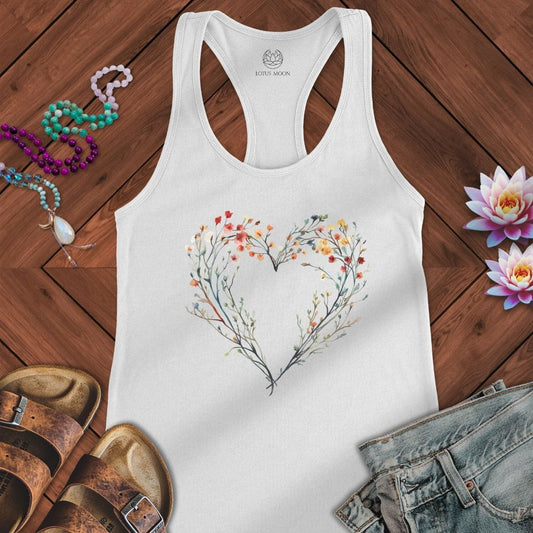 Wild Heart Tank Solid White