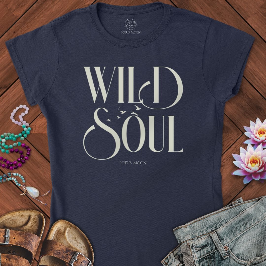 Wild Soul Fitted Tee Navy