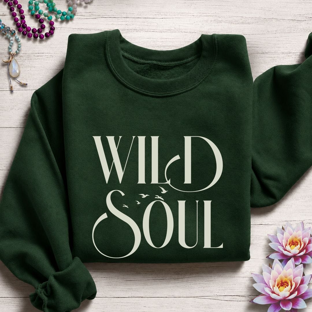 Printify Sweatshirt Wild Soul Sweatshirt S / Forest Green