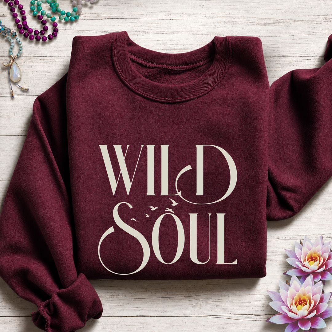 Printify Sweatshirt Wild Soul Sweatshirt S / Maroon