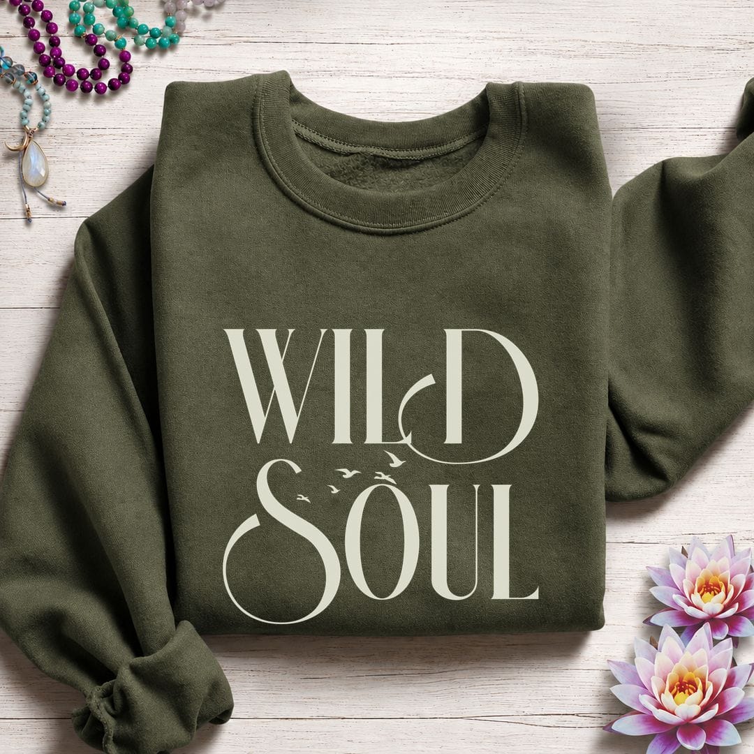 Printify Sweatshirt Wild Soul Sweatshirt S / Military Green