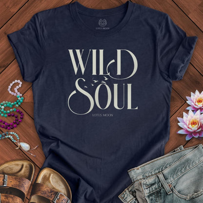 Wild Soul Tee Heather Midnight Navy