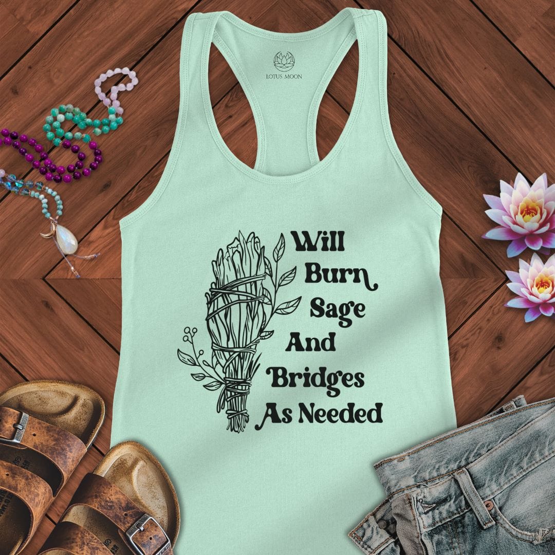Will Burn Sage Tank Solid Mint