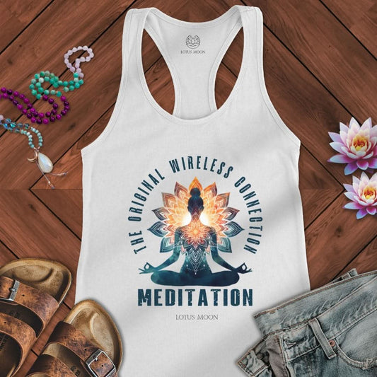 Wireless Connection Tank Solid White