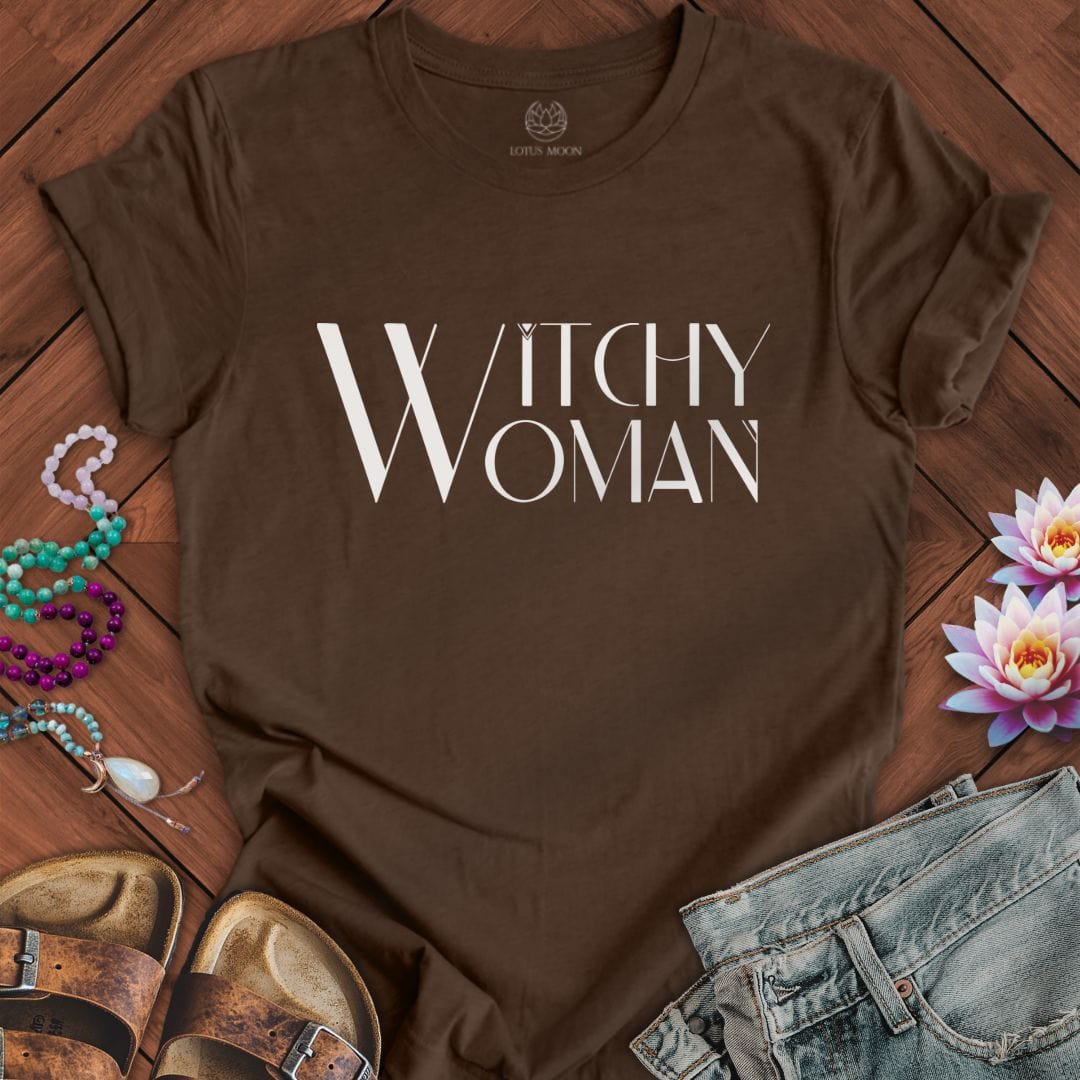 Witchy Woman Tee Heather Brown